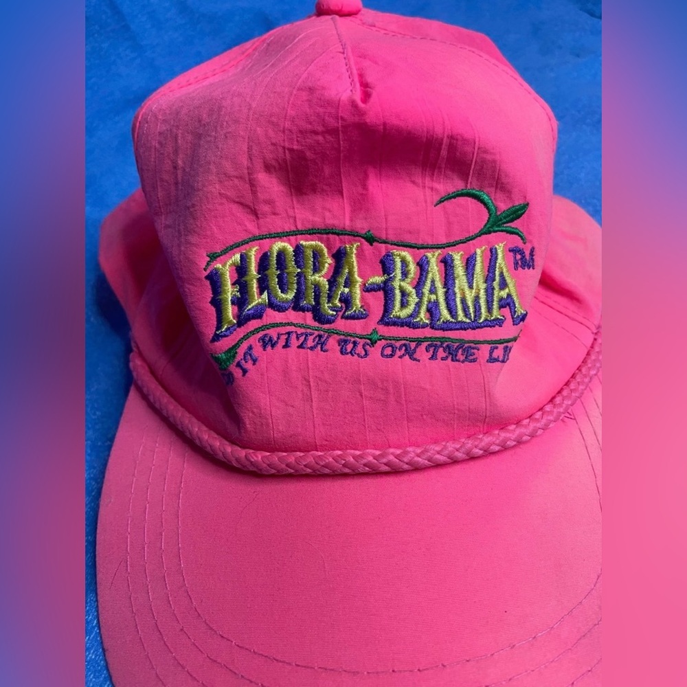 Vintage Neon Pink Flora-Bama SnapBack Hat